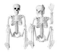 Giwnhvx 2 scheletri decorativi per Halloween, 40,6 cm, per Halloween, da appendere, per esterni