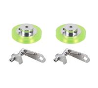 Giwnhvx 2 Set 200mm Alluminio Poliuretano Encoder Industriale Ruota di Misura Ruota con Tipo 20mm Encoder Staffa di Montaggio