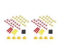 Giwnhvx 2 set di bandiere da rugby in PVC Streamer giovanile Rugby cintura gioco tirare la bandiera strappare la bandiera per vincere la cintura a punta bandiera