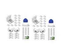 Giwnhvx 2 set di connettori per strisce luminose a LED RGB a 4 pin, connettori senza interruzioni, connettori a forma di L