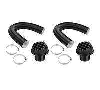 Giwnhvx 2 set di tubi flessibili per condotto dell'aria da 75 mm, clip per tubo dell'aria per riscaldamento a olio greggio Eberspach