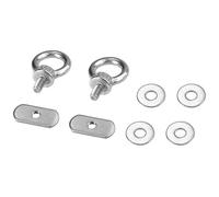 Giwnhvx 2 Set - Kayak Track Mount Occhiello di Ancoraggio per il vostro cordino elastico o corde verso l'alto, nessuna pista, non utilizzare per l'ancoraggio