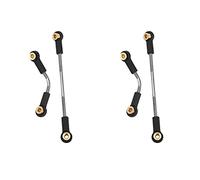 Giwnhvx 2 Set RC Auto Aggiornamento Tirante Aggiornamento Parte Metallo RC Sterzo Rod per B1 B14 B24 B24 C14 C24 1/16