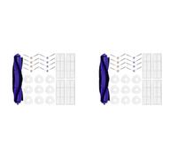 Giwnhvx 2 spazzole laterali a V per Freo Versatile Self Mop J3, panno per mocio, filtro Hepa
