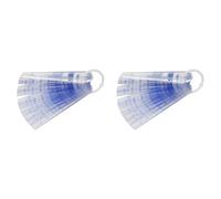 Giwnhvx 2 spessimetri in plastica da 0,05 mm a 3 mm, strumento di misurazione con 21 foglie