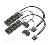Giwnhvx 2 splitter USB a 9 pin con di alimentazione, estensione hub USB interno, connettore splitter USB 2.0
