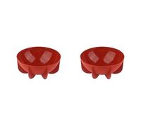 Giwnhvx 2 stampi da forno in silicone a forma di emisfero a cupola in silicone per , stampo a metà cerchio per torte, rossi