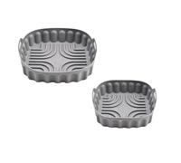 Giwnhvx 2 stampi in silicone per friggitrice ad aria, riutilizzabile, quadrata, per friggitrice ad aria, stampo in silicone per microonde, tappetino da forno, alta Guality facile da usare D