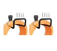 Giwnhvx 2 supporti da parete per tubo da giardino, gancio per tubo dell'acqua per esterni, avvolgitubo in metallo, gancio per tubo flessibile