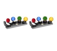 Giwnhvx 2 supporti per oliatore a immersione per orologio, in pressofusione, 5 tazze con coperchio, per riparazione di olio, grasso, per orologiai