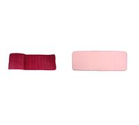 Giwnhvx 2 tappetini assorbenti in memory foam, 120 x 40 cm, antiscivolo, per cucina, camera da letto, porta, tappeto, colore: rosso e rosa