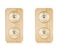 Giwnhvx 2 termometri e igrometro per sauna in legno, 2 in 1, misurazione dell'umidità e della temperatura, per casa, famiglia, hotel, sauna