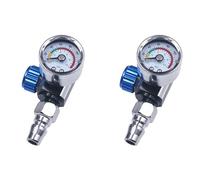 Giwnhvx 2 x 1/4 di pollice mini regolatore dell'aria valvola strumento piccolo coda manometro con ugello per strumento