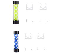 Giwnhvx 2 x 200 mm serbatoio di raffreddamento ad acqua PC PC serbatoio di raffreddamento ad acqua con filettatura G1/4 (verde e blu)