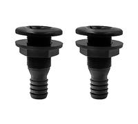 Giwnhvx 2 x 3/4 di pollice tubo di plastica Thru-scafo raccordo pompa di sentina scarico tubo di sfiato raccordo per barche Marine Yacht RV camion