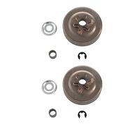 Giwnhvx 2 x 3/8 6T tamburo frizione pignone rondella E-Clip Kit per motosega 017 018 021 023 025 MS170 MS180 MS210 MS230 MS250