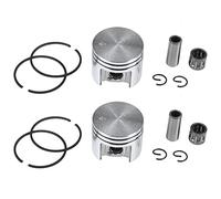 Giwnhvx 2 x 38 mm pistone e anelli 10 mm pin cuscinetto ad aghi kit adatto per motosega Ms180 018 180