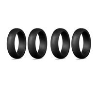 Giwnhvx 2 x 5,7 mm Popolare per le Donne Silicone Cool Anelli Anello di Nozze in Silicone Sport All'aperto Ambiente RingX2 7