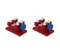 Giwnhvx 2 X Acciaio Grande Morsa con Supporto Orologio di Base per Orologio di Riparazione Allargata in Metallo Supporto da Tavolo Aperto Riparazione Strumento di Riparazione