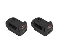 Giwnhvx 2 x Adattatore di Batteria Connettore di Alimentazione Stazione di Conversione di Ricarica 18 V MT18 ML a per Milwakee Lectrical Tools