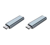 Giwnhvx 2 x Adattatore di Visualizzazione Virtuale USB Type-C DDC EDID Presa Factizio Emulatore di Display Phantom Testa Carica fittizia 4K a 60 Hz