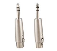 Giwnhvx 2 x Adattatore XLR con 6,3 mm (M) Presa per minifono