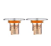 Giwnhvx 2 x deodorante a chiusura automatica a prova di odori e insetti per scarico del pavimento, anti-odore, nessun odore, per bagno, WC, fogna, doccia