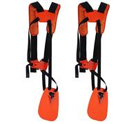 Giwnhvx 2 x doppia tracolla erba trimmer decespugliatore imbracatura cintura potatore giallo