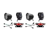Giwnhvx 2 x Ebike Fanale Posteriore DK336 Set/Posteriore VeLo Elettrico LED Luci Set per 36 V 48 V 52 V 60 V