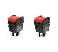 Giwnhvx 2 x Interruttori A Pulsante Elettrici Industriali, Pulsante HY52 per Interruttore Dispositivo Meccanico 4 Pin con Luce 125/250 V