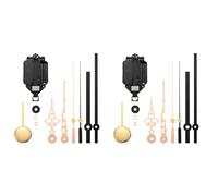 Giwnhvx 2 x Kit di Movimento fai da te Movimento Orologio Pendolo di Quarzo con Pendolo di 4 Coppie di , Movimento Pendolo Meccanismo fai da te Sostituire