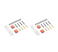Giwnhvx 2 x Kit di supporto per fissaggio servo in metallo per B14 B16 B36 C24 C34 1/16 accessori per ricambi auto camion RC rosso