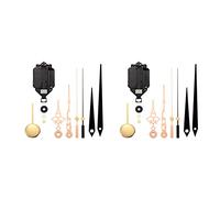 Giwnhvx 2 x kit orologio meccanismo di movimento orologio da polso al quarzo fai da te con 4 paia di parti di riparazione orologio da parete con diverse