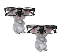 Giwnhvx 2 x Koala Statuine Statue Animali Resina Occhiali Stand Matita Occhiali da Sole Titolare Contenitore Ufficio A