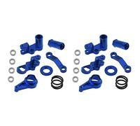 Giwnhvx 2 x Lampeggianti Sterzo in Alluminio e Servo Saver Set Matura Cuscinetti per 1/10 Slash Hop-Up Navy Blue
