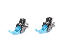 Giwnhvx 2 x Macchina da Cucire Industriale Universale in Pelle Rullo Ruota Piede Di Biche Auto Piastra Tessuto Spessore Abbigliamento Pied-De-Biche B
