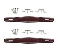 Giwnhvx 2 x Maniglia Amplificatore Vintage Pure - , Pelle Picca