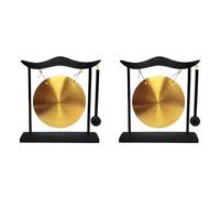Giwnhvx 2 x mini ufficio gong tavolo carillon a strumento di percussione piatti gongs con per decorazione interna regalo appeso cremagliera