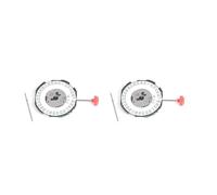 Giwnhvx 2 x Movimento 2115 con Manico + Batteria 2035 Sostituzione del Movimento Orologio al Quarzo Elettronico a Tre Punti con Calendario per