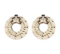 Giwnhvx 2 x Note Strumenti Musicali Facile Da Trasportare Ruota Accordi Educativi Strumento di MeLodia in Legno Autori Compositori Chitarra per Musicisti