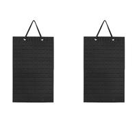 Giwnhvx 2 x organizer da appendere, porta orecchini da appendere pieghevole, può contenere fino a 300 paia per ragazze e donne, nero