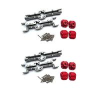 Giwnhvx 2 x per Asse di Ponte e Posteriore in Metallo per MN D90 D91 MN99 MN99S 1/12 Accessori per Parti di Aggiornamento Auto RC,