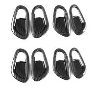 Giwnhvx 2 x per NP300 16-21 in fibra di carbonio auto maniglia interna ciotola protezione telaio copertura trim adesivo accessori