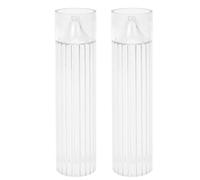 Giwnhvx 2 x pilastro candela stampo cilindro costole in plastica candela stampi 6 pollici per candela candele fai da te a mano