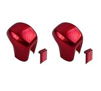 Giwnhvx 2 x pomello del cambio ABS rosso fibra di carbonio cambio leva trim per berlina 2020 2019 2018 2017 2016