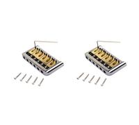 Giwnhvx 2 x ponte semirigido 6 corde con chiave e per parti di ricambio per chitarra elettrica Strat