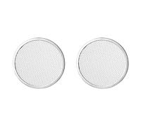 Giwnhvx 2 x schermo da cucina per pizza a bordo cuciture in alluminio da 11 pollici, croccante perfetto, flusso d'aria migliorato