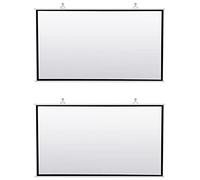 Giwnhvx 2 x schermo portatile per proiettore per Home Theater Outdoor HD bianco pieghevole anti- (100 pollici)