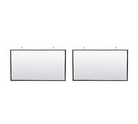 Giwnhvx 2 x schermo portatile per proiettore per Home Theater Outdoor HD bianco pieghevole anti-piega (300 cm)