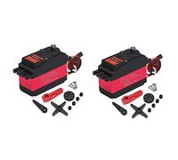 Giwnhvx 2 x Servo digitale a ingranaggi metallici DS5160 impermeabile 60 kg 180 ° ad alta coppia per assial SCX6 1/5 Redcat Baja